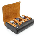 Watch holder with six watches on a white background