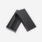 Single watch gift box open lid showing foam pad interior — portable watch display and storage case