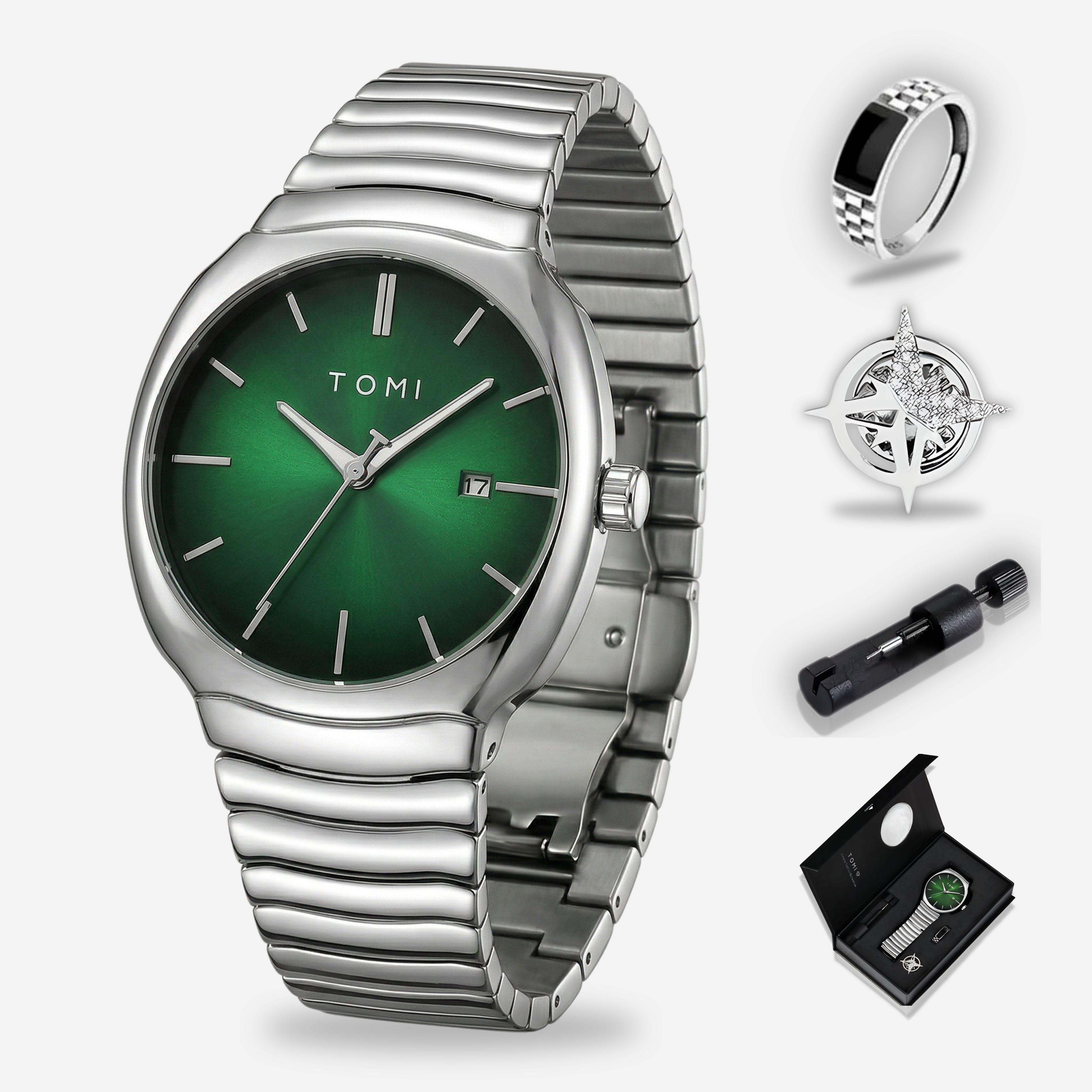 TOMI T307 Steel Watch Men's Gift Set | Premium Collection – Tomi Brand