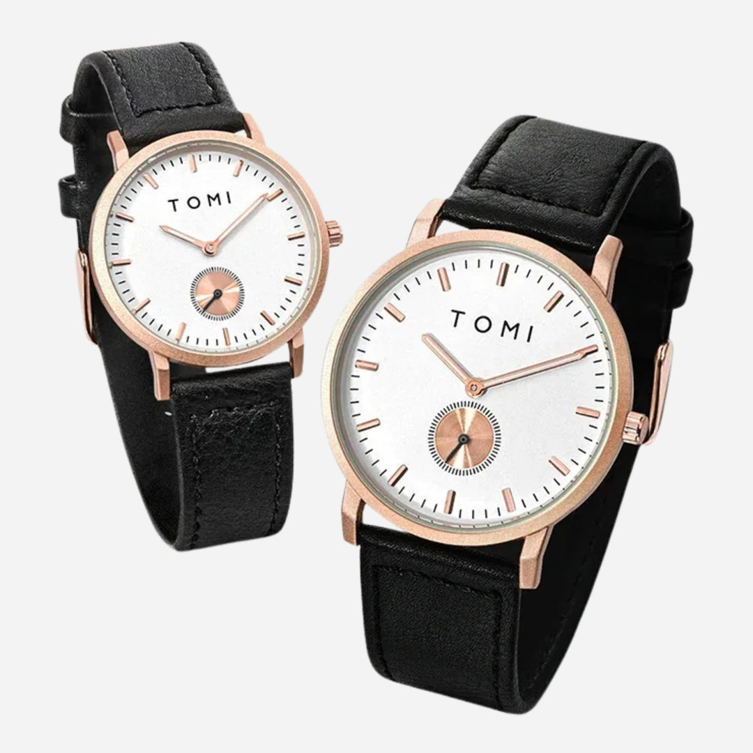 TOMI T072+T073 Couple Watch Set | Classic Matching Pair – Tomi Brand