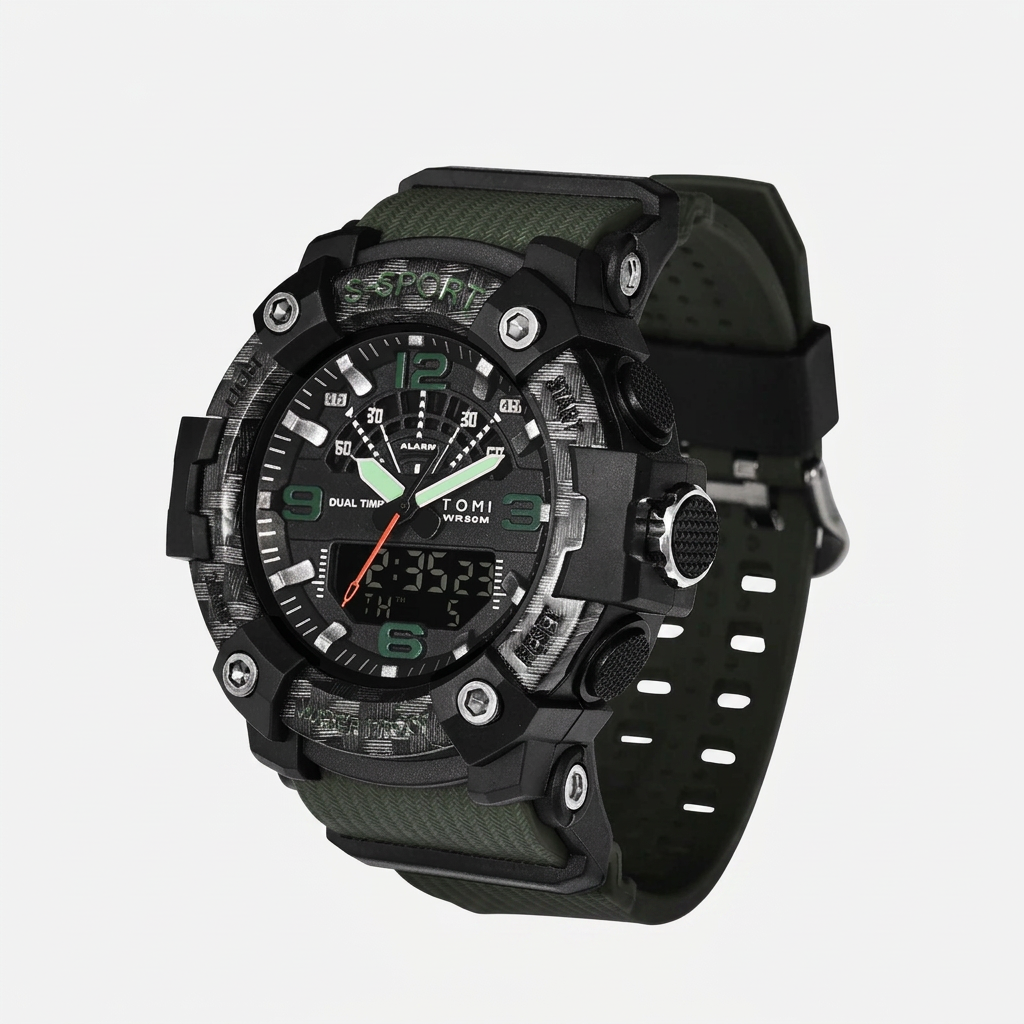 TOMI T233 Analog-Digital Watch Men's | Tactical Military – Tomi Brand