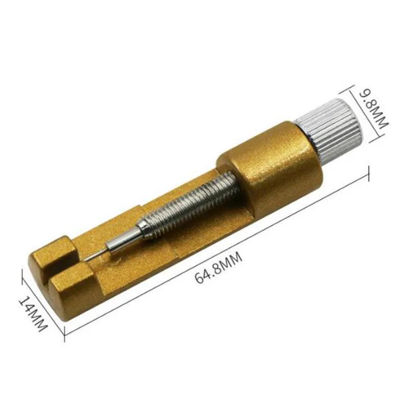 Metal watch band link pin remover tool, displayed on a white background