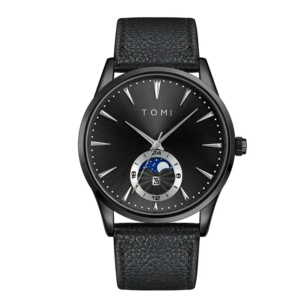 TOMI T024 Calendar Watch Men's | Elegant Leather Design – Tomi Brand