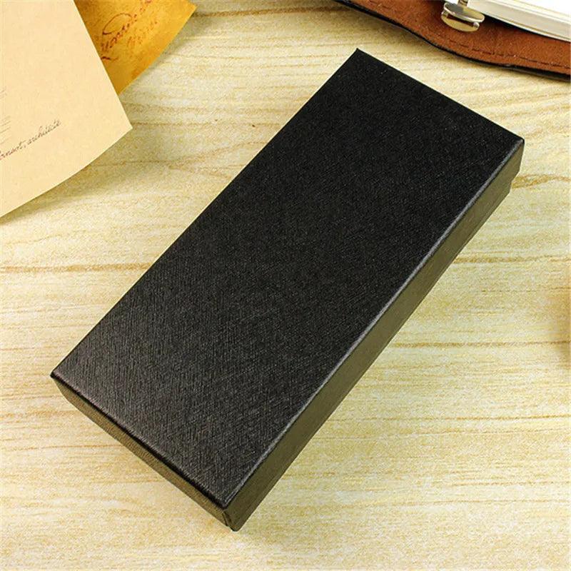 Single watch gift box open lid showing foam pad interior — portable watch display and storage case
