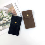 FLANNEL WATCH POUCH | TRAVEL WATCH ORGANIZER

fabric pouches with gold buttons