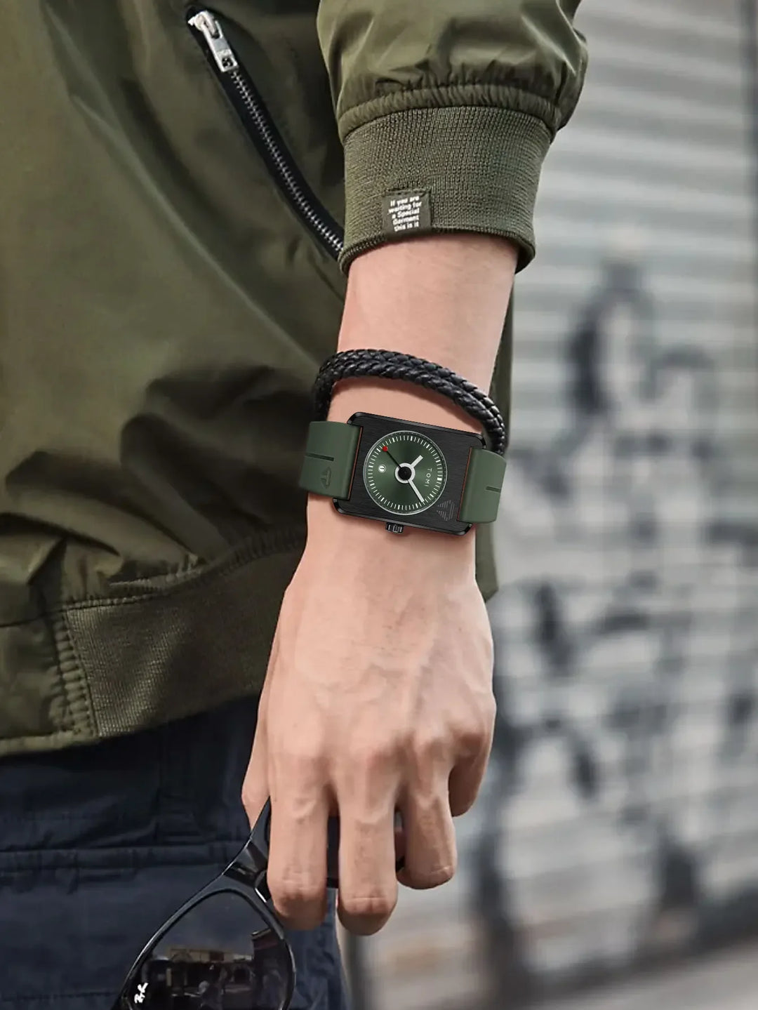 トップス tomi TOMI T022 Calendar Watch Men's | Tactical Square Design – Tomi Brand