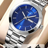 Silver / Blue