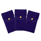 FLANNEL WATCH POUCH | TRAVEL WATCH ORGANIZER

fabric pouches with gold buttons
