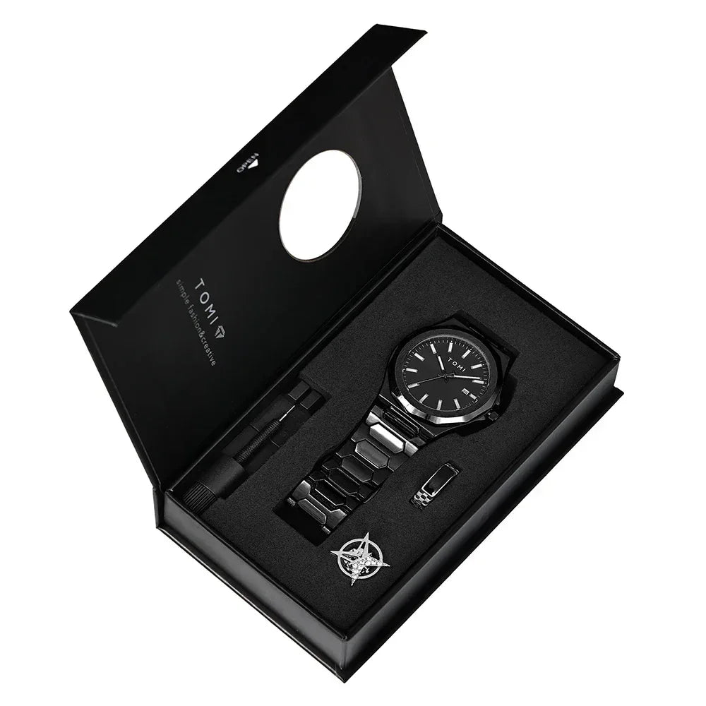 TOMI T301 Calendar Watch Men's | Executive Timepiece – Tomi Brand