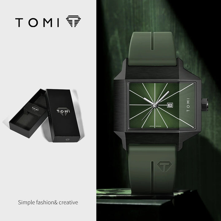 TOMI T021 Calendar Watch Men's | Square Edition – Tomi Brand