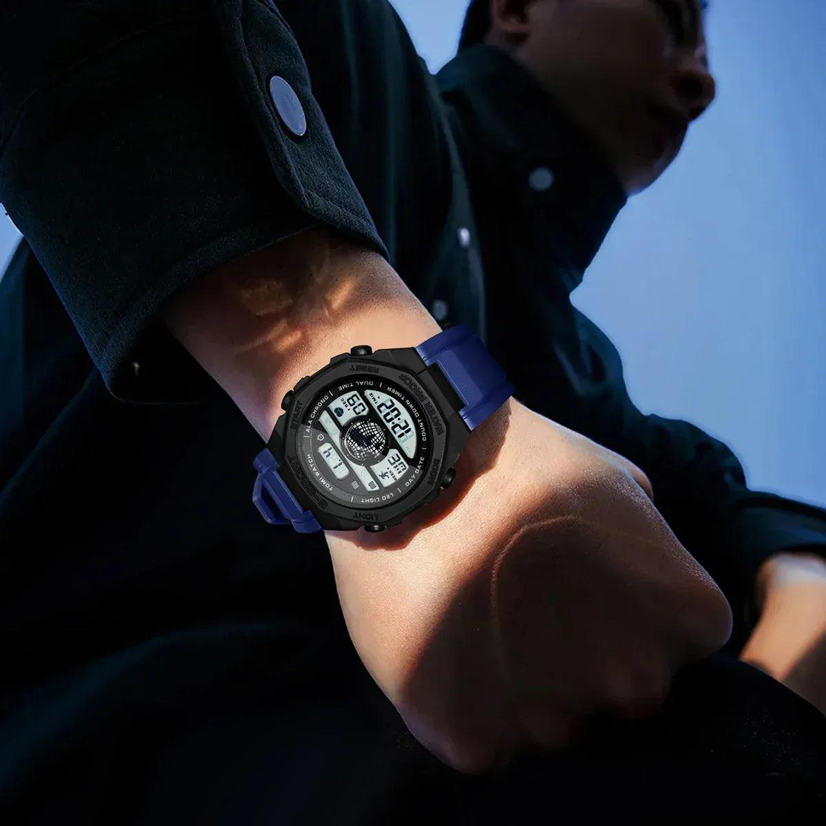 TOMI T237 Digital Watch Men's | Tactical Sport Navy Design – Tomi Brand