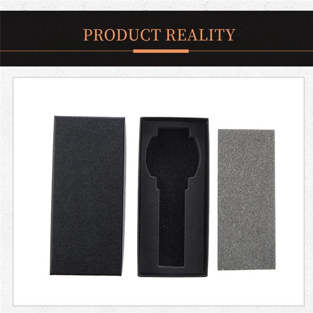 Single watch gift box open lid showing foam pad interior — portable watch display and storage case