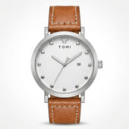 TOMI T074 Noble Cadence watch, Brown / Silver colorway