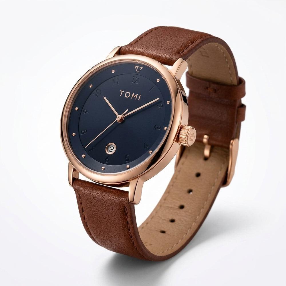 TOMI T091 Citadel Edition watch, Brown / Blue colorway