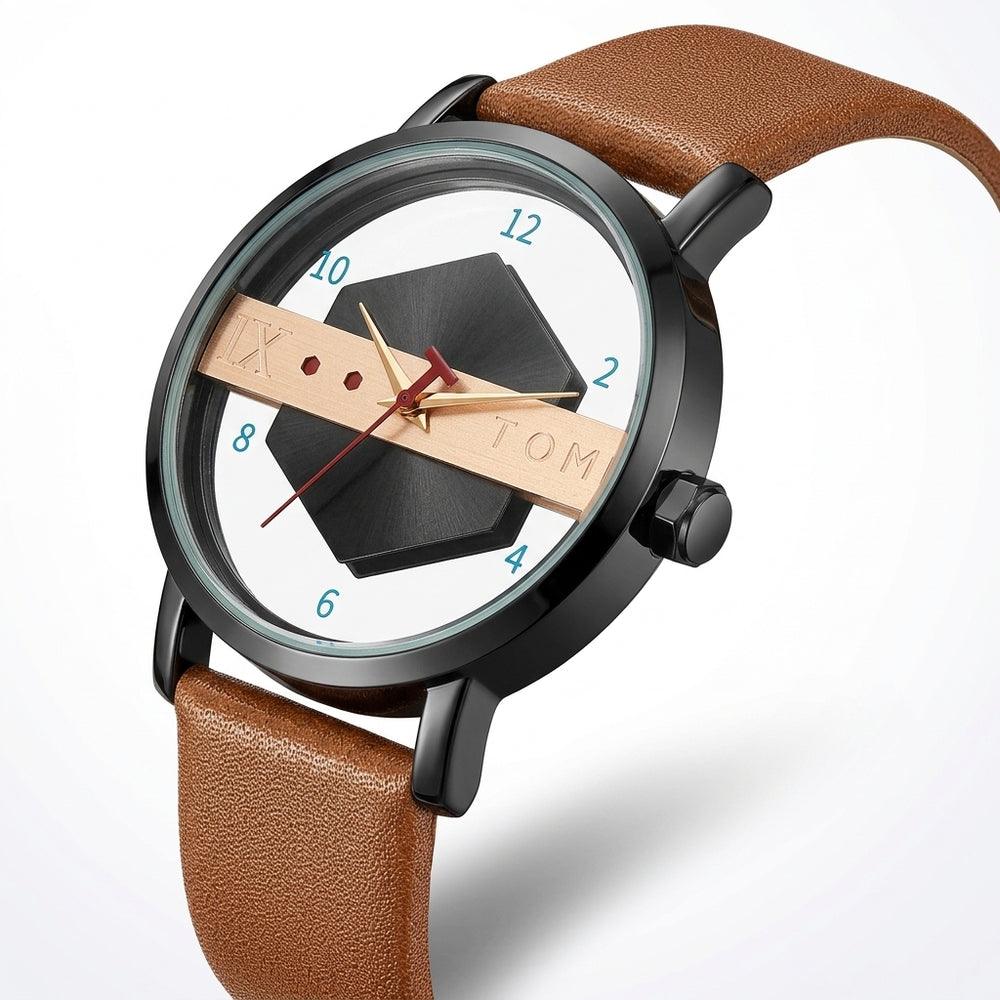 TOMI T100 Avant-Garde Edition watch, Brown / Black colorway