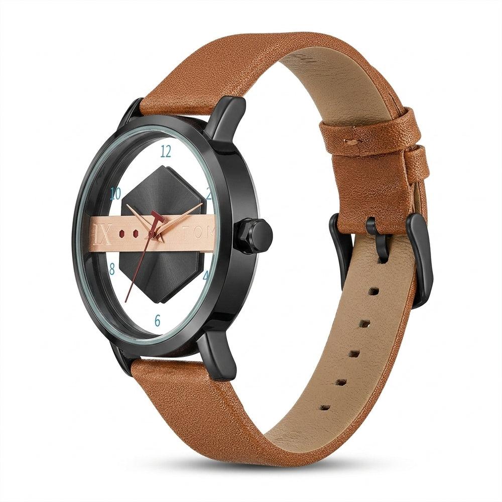 TOMI T100 Avant-Garde Edition watch, Brown / Black colorway
