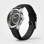 Man wearing TOMI T105 Constellation watch, T105-3 colorway