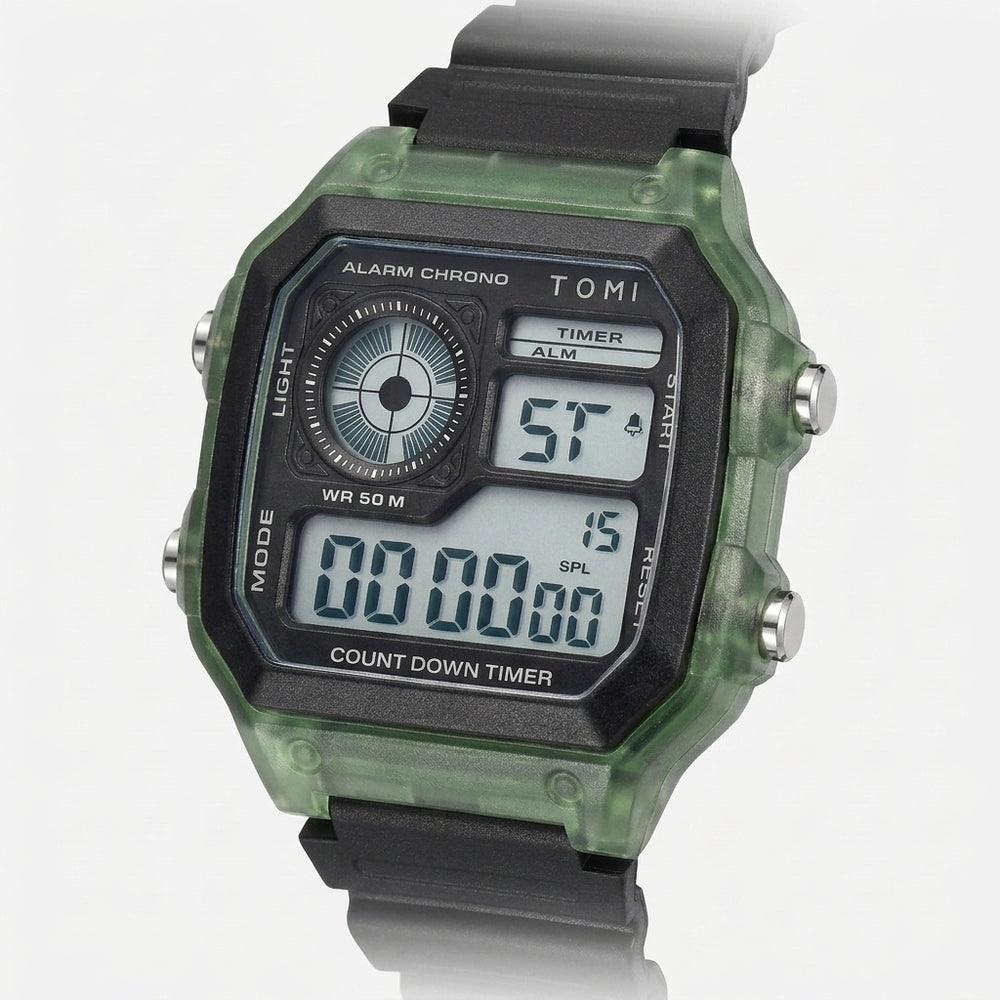 TOMI T203 Prism Chronicle watch, Green colorway