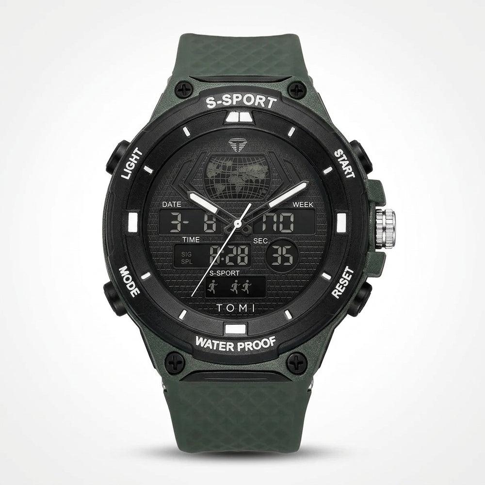 TOMI T215 Comet Velocity watch, Army Green colorway