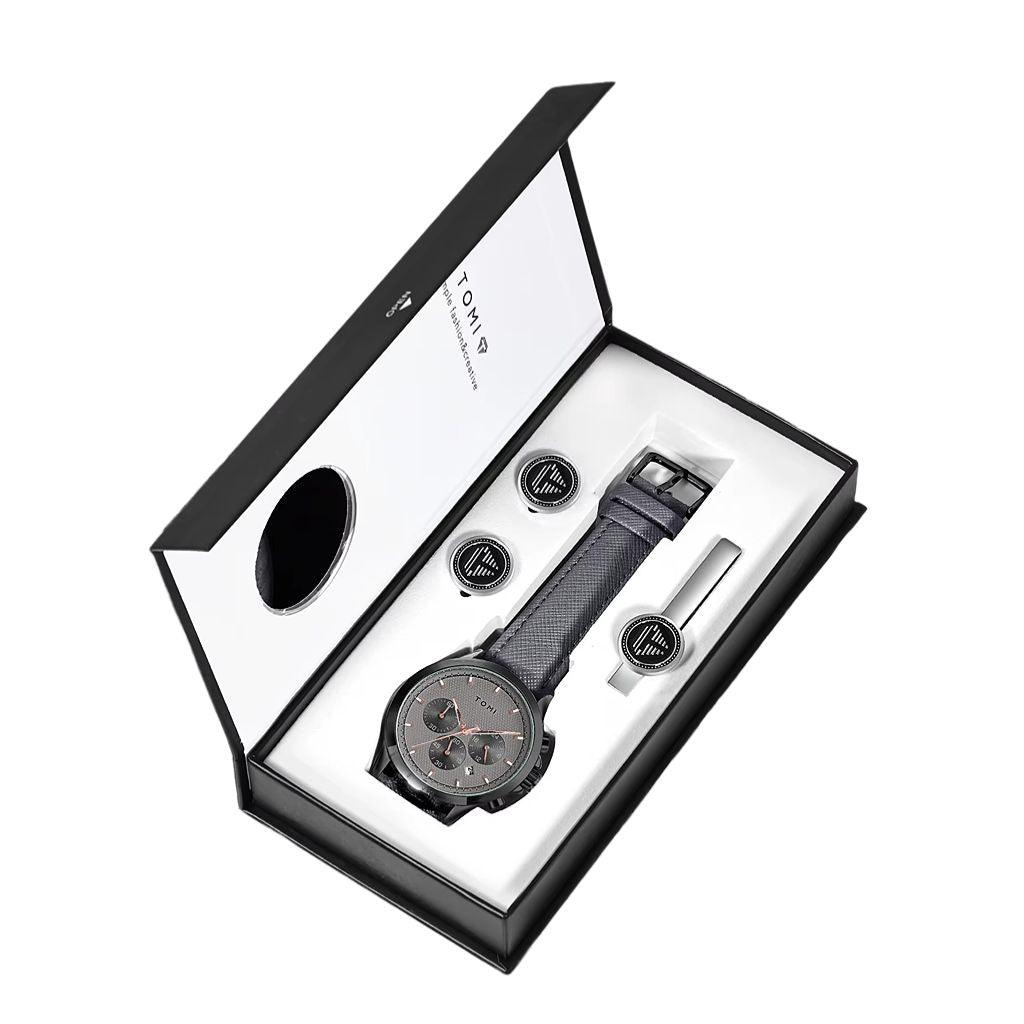 TOMI T604 Calendar Watch Gift Set Men's | Regent Edition – Tomi Brand