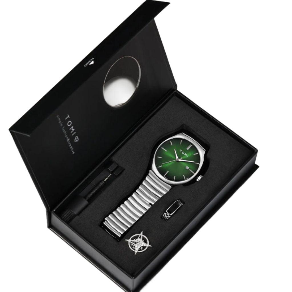 TOMI T307 Steel Watch Men's Gift Set | Premium Collection – Tomi Brand