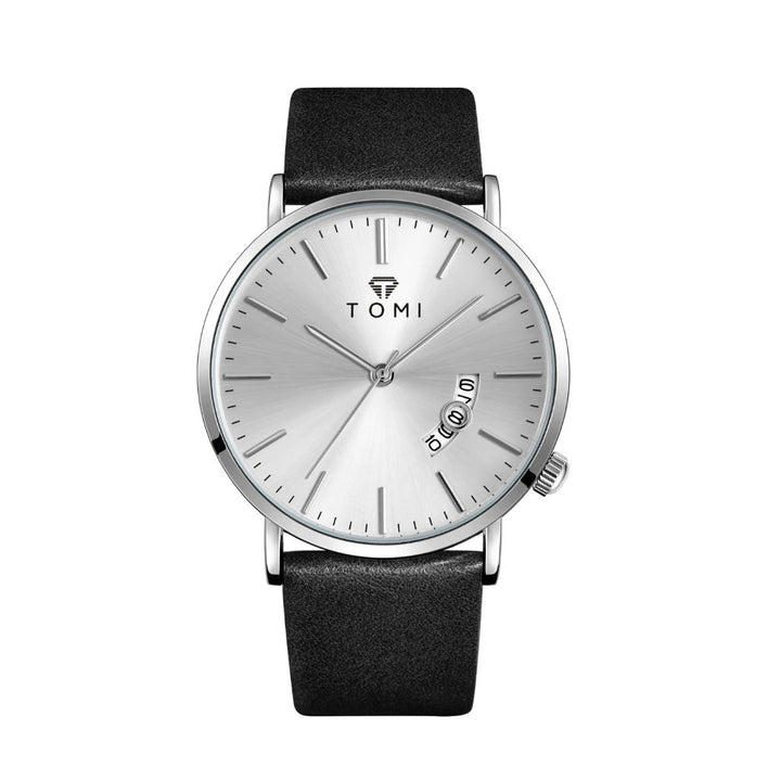TOMI T018 Calendar Watch Men's | Minimalist Leather Design – Tomi