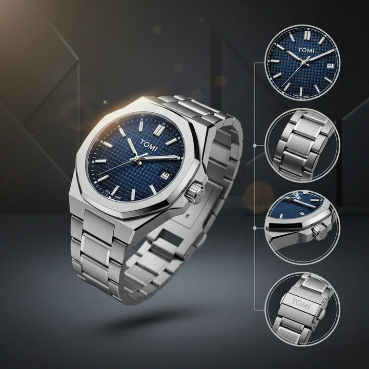 TOMI T301 Calendar Watch Men's | Executive Timepiece – Tomi Brand