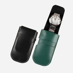 LEATHER WATCH POUCH | VELVET-LINED TRAVEL CASE