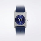 TOMI T022 Summit Eternal watch with blue dial and blue silicone strap, side profile view
