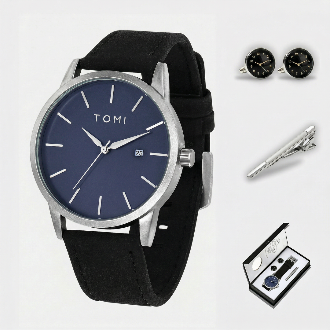 tomi  TOMI T071 Calendar Watch Gift Set | Premium Men's Package – Tomi Brand