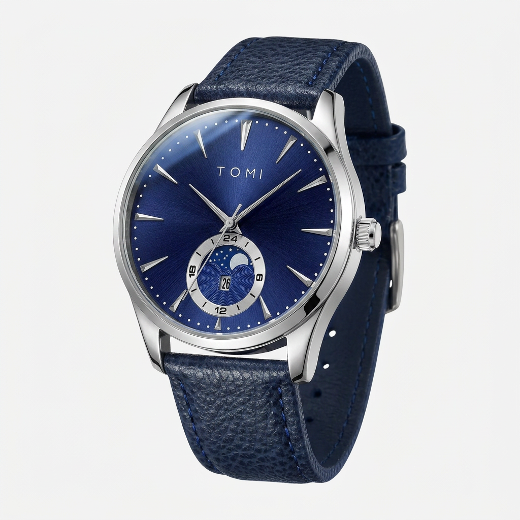 TOMI T024 Calendar Watch Men's | Elegant Leather Design – Tomi Brand
