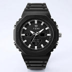 TOMI T217 Citadel Noir all-black sport watch, front view