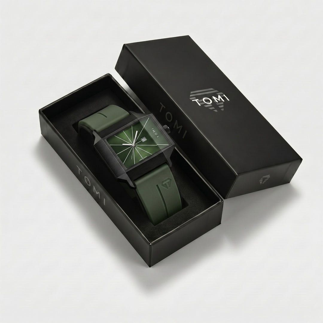 tomi TOMI T021 Calendar Watch Men's | Square Edition – Tomi Brand